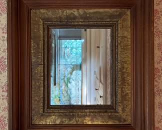 Antique Mirror. Measures 21" W x 3" D x 24" H. Photo 1 of 2.