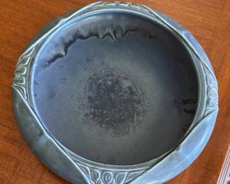 Rookwood Pottery Arts & Crafts Bowl (1929). Measures 12" D x 3" H. Photo 2 of 3.