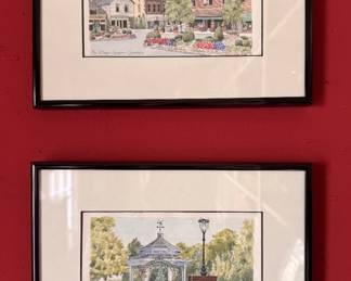 Watercolors of Glendale, Ohio.
