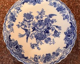 Crown Ducal "Bristol " Ironstone / Transferware -- Set of 8 Dessert Plates -- Set of 7 Cream Soups. Photo 1 of 2.