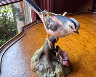 Long Tailed Tit Bird Figurine. Photo 1 of 3.