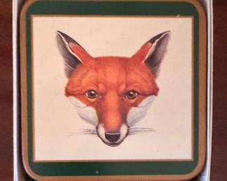 Set of 6 Pimpernel Fox Coasters.