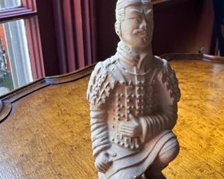Terracotta Warrior, "The Archer." Measures 5" H. Photo 1 of 3.