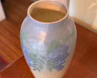 Rookwood Pottery Edward Timothy Hurley Wisteria Vellum Glazed Vase (1922). Photo 2 of 3.