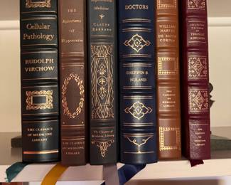 Leather Bound Medical Books.