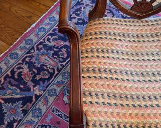 Set of 6 Hepplewhite-Style Shield Back Dining Chairs - 2 Arm & 4 Side Chairs. Arm Chairs Measure 20" W x 18" D with 18" Seat Height. Photo 2 of 10.