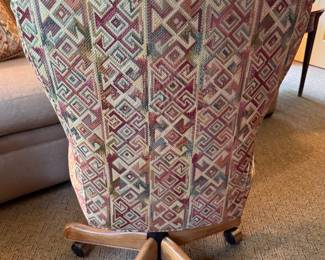 Adjustable Height Fairfield Furniture Upholstered Office Chair. Measures 20" W x 20" D. Photo 3 of 5.