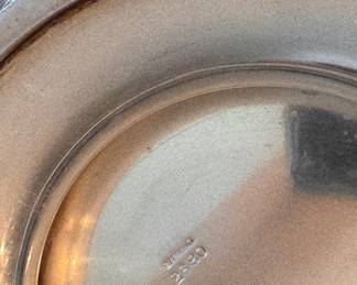 Tuttle Dublin Reproduction Footed Sterling Silver Bowl. Measures 10" D x 5" H. Photo 3 of 3.