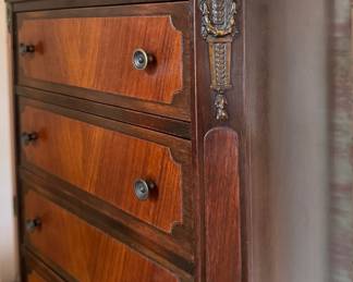 Louis XV Style Lingerie Chest. Measures 16" W x 12" D x 42" H. Photo 2 of 4.