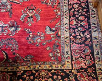 Antique Sarouk Rug. Measures 20' x 12' 9". Photo 2 of 6.