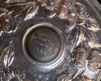 S. Kirk & Sons Repoussé Sterling Silver Coffee, Cream & Sugar Set with Underplate. Photo 2 of 2.
