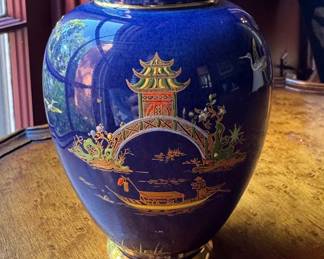 Cloisonné Ginger Jar Carlton Ware. Measures 6" H. Photo 2 of 4.