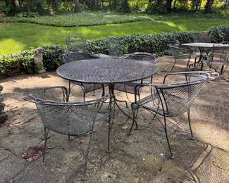 Vintage Woodard Wrought Iron Patio Furniture. Photo 1 of 5.