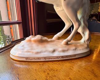 Wien Porcelain Equestrian Figurines. Each Measures 8" W x 9" H & 8" W x 12" H. Photo 8 of 8.