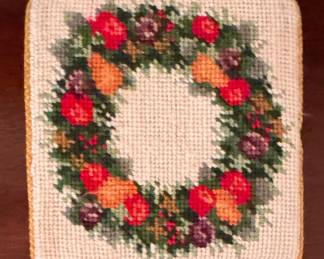 Needlepoint Coasters.