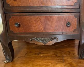 Louis XV Style Lingerie Chest. Measures 16" W x 12" D x 42" H. Photo 4 of 4.