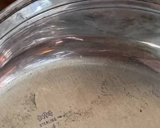 Sterling Silver Bowl. Measures 10.5" D x 2.5" H. Photo 2 of 2.