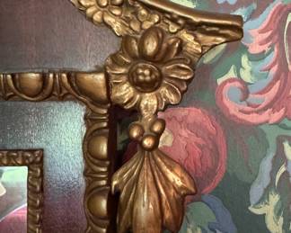 Federal-Style Parcel Gilt Mirror with Gilded Eagle. Measures 22" W x 50" H. Photo 3 of 4.