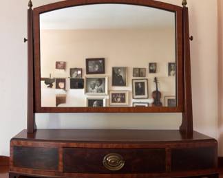 John Widdicomb Bachelor's Chest of Drawers. Measures 34" W x 20" D x 49" H; Mirror Adds 22". Photo 4 of 6.