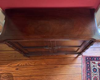 Faux Bamboo Two Door Cabinet. Measures 32" W x 12" D x 30" H. Photo 4 of 4.