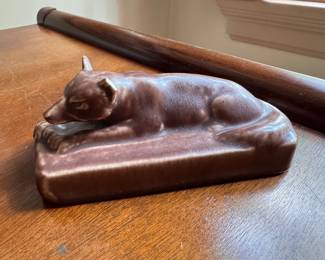 Rookwood Pottery Fox. Chipped. Photo 1 of 2.