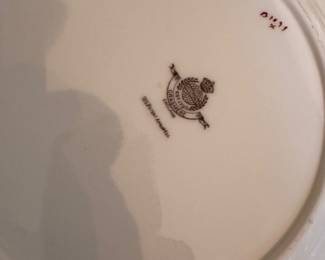 Mintons Grasmere Porcelain Dinner Plates (Original Set Circa 1933) -- Set of 14 Dinner Plates -- Set of 12 Salad Plates -- Set of 12 Dessert Plates -- Set of 12 Cups & 14 Saucers. Photo 3 of 3.