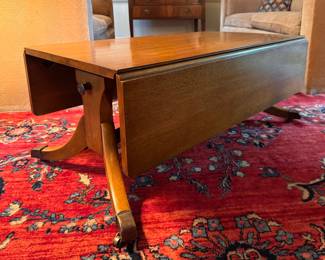 Coffee Table Converts To Game / Dining Table. As Pictured, Measures 36" W x 21" D x 16" H; As Table Measures 36" x 36" x 26.5" H with 26.5" Clearance. Photo 1 of 8.