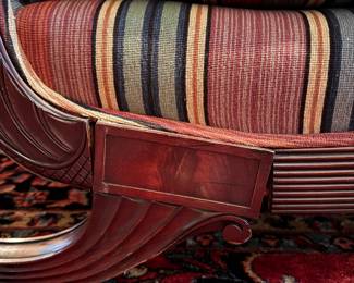Antique Victorian Sofa with Down Filled Cushions. Measures 82" W x 34" D. Photo 4 of 5