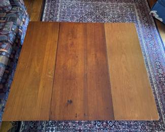 Drop Leaf Gate Leg Coffee Table. Measures 48.5" x 42" x 18" H When Open; 42" W x 22" D x 18" When Closed. Photo 5 of 5.
