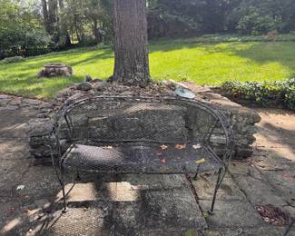 Vintage Woodard Wrought Iron Patio Furniture. Photo 5 of 5.