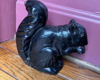 Black Squirrel Doorstop - 2 Available. Photo 2 of 2.