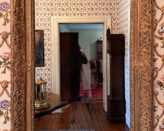 Gilt Wood Mirror. Measures 26" W x 30" H. Photo 1 of 2.