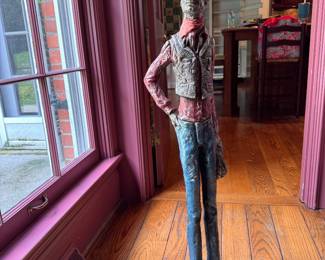 Plaster Cowboy Sculpture, Likely Austin Productions. Measures 38" H. Photo 1 of 4.