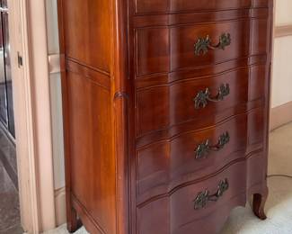 John Widdicomb Bachelor's Chest of Drawers. Measures 34" W x 20" D x 49" H; Mirror Adds 22". Photo 2 of 6.