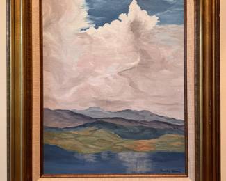 Landscape Painting, Oil on Canvas, Signed by Artist Dorothy Sloan. Measures 15" x 19" within Frame; 19" x 24" Overall. Photo 1 of 2.