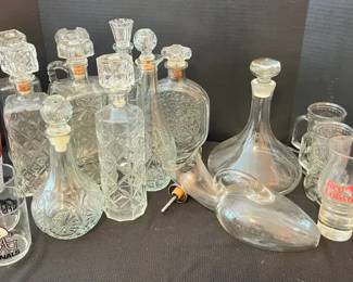Glass Decanters Bar Glasses