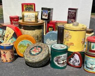Mystery Lot of Vintage Tins