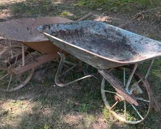 Vintage Wheelbarrow Outdoor Decor