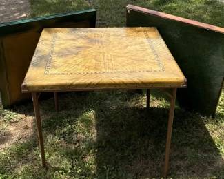 3 Vintage Card Tables