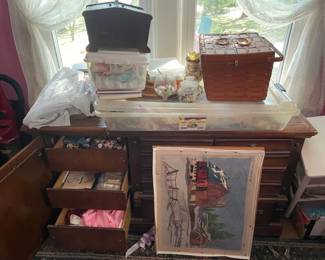 EuroPro Sewing Machine 1260 Large Vintage SewingCraft Mystery Lot