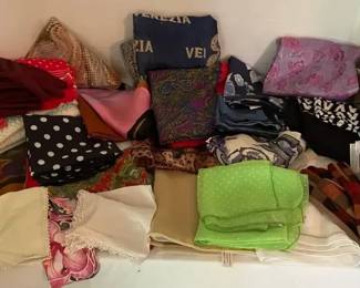 Mystery Lot of Vintage Modern Scarves, Gloves, Handkerchiefs