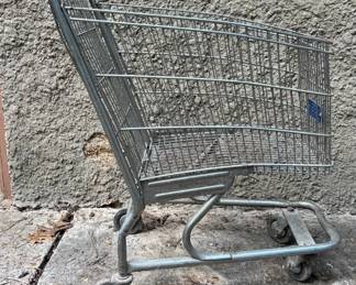 Vintage Metal Shopping Cart