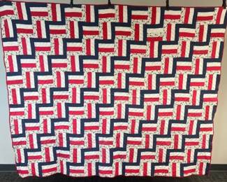 03 Bicentennial Quilt Vintage Floral Quilt