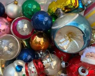  01 Vintage Shiny Bright And Other Glass Ornaments