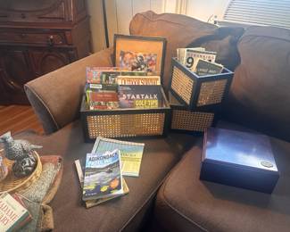 Books, Caned Storage Bins
