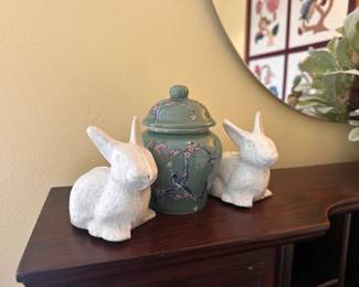 Cast Iron Rabbits