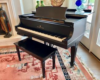 Early 1900s Steinway & Sons Model O baby grand player piano serial # 191037