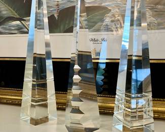Crystal obelisks