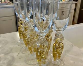 Tony Davlin "Cherub" champagne flutes