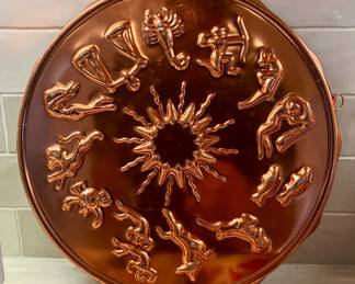 Copper zodiac cake pan